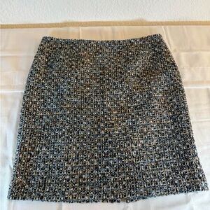 Talbots blue multicolored wool blend tweed pencil skirt. Size 16P‎